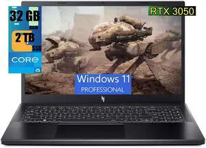 Acer Nitro V 15 Gaming Laptop, 15.6" FHD 144Hz Display, Intel Core i5-13420H 8 Cores Processor, NVIDIA GeForce RTX 3050 6GB GDDR6, 32GB DDR5  2TB PCIe SSD, WiFi 6 | Backlit KB, Windows 11 Pro