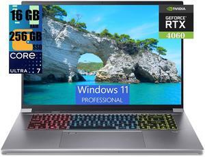 Acer Predator Triton Neo 16 Gaming Laptop, 16" WQXGA 240Hz Display, Intel Core Ultra 7 155H 16-Core Processor, GeForce RTX 4060 8GB GDDR6, 16GB  DDR4  256GB  PCIe SSD, RGB Backlit, Windows 11 Pro