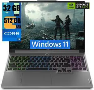 Lenovo Legion 5i 16 Gaming Laptop, 16" WQXGA Display, Intel Core i7-14650HX 16 Cores Processor, NVIDIA GeForce RTX 4070 8GB GDDR6, 32GB DDR5  512GB PCIe SSD, RGB Backlit, Wi-Fi 6, Windows 11