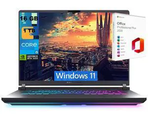 ASUS ROG Strix G16 Gaming Laptop, 16" FHD+ 165Hz Display, Intel Core i5-13450HX 10 Cores Processor, GeForce RTX 5050 8GB GDDR7, 16GB DDR5  1TB PCIe SSD, Wi-Fi 7, Windows 11 ,Office 2024 License