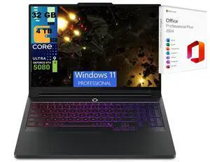 Lenovo Legion Pro 7i 16 Gaming Laptop, 16" WQXGA 240Hz, Intel Core Ultra 9 275HX 24 Cores Processor, GeForce RTX 5080 16GB GDDR7, 32GB DDR5  4TB  PCIe SSD, Wi-Fi 7, Windows 11 Pro ,Office 2024 License