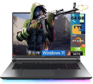 ASUS ROG Strix G18 Gaming Laptop, 18" 2.5K 240Hz, Intel Core Ultra 9-275HX 24 cores Processor, NVIDIA GeForce RTX 5070 8GB GDDR7, 64GB DDR5 1 TB PCIe SSD, Wi-Fi 7, Windows 11 ASUS ROG Strix G18 Gaming Laptop, 18" 2.5K 240Hz, Intel Core Ultra 9-275HX 24 cores Processor, NVIDIA GeForce RTX 5070 8GB GDDR7, 64GB DDR5 1 TB PCIe SSD, Wi-Fi 7, Windows 11