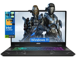 MSI Cyborg 17 Gaming Laptop, 17.3" FHD 144Hz, Intel Core 7-240H 10-Cores Processor, NVIDIA GeForce RTX 5060 8 GB GDDR7, 16GB DDR5 1 TB PCIe SSD, Wi-Fi 6E, Windows 11 MSI Cyborg 17 Gaming Laptop, 17.3" FHD 144Hz, Intel Core 7-240H 10-Cores Processor, NVIDIA GeForce RTX 5060 8 GB GDDR7, 16GB DDR5 1 TB PCIe SSD, Wi-Fi 6E, Windows 11