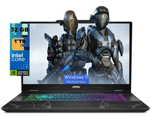 MSI Cyborg 17 Gaming Laptop, 17.3" FHD 144Hz, Intel Core 7-240H 10-Cores Processor, NVIDIA GeForce RTX 5060 8 GB GDDR7, 32GB DDR5 1 TB PCIe SSD, Wi-Fi 6E, Windows 11 Pro MSI Cyborg 17 Gaming Laptop, 17.3" FHD 144Hz, Intel Core 7-240H 10-Cores Processor, NVIDIA GeForce RTX 5060 8 GB GDDR7, 32GB DDR5 1 TB PCIe SSD, Wi-Fi 6E, Windows 11 Pro
