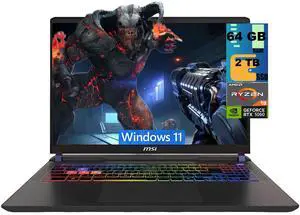 MSI Crosshair A16 Gaming Laptop, 16" QHD+ 240Hz, AMD Ryzen 9 8940HX 16-Core Processor, NVIDIA GeForce RTX 5060 8 GB GDDR7, 64GB DDR5 2 TB PCIe SSD, Wi-Fi 6E, Windows 11 MSI Crosshair A16 Gaming Laptop, 16" QHD+ 240Hz, AMD Ryzen 9 8940HX 16-Core Processor, NVIDIA GeForce RTX 5060 8 GB GDDR7, 64GB DDR5 2 TB PCIe SSD, Wi-Fi 6E, Windows 11