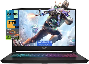 MSI Katana A15 Gaming Laptop, 15.6" 144Hz FHD Display, AMD Ryzen 9 8945HS 8-Cores Processor, GeForce RTX 4070 8GB GDDR6, 64GB DDR5 2 TB PCIe SSD, Cooler Boost 5, Windows 11 Pro MSI Katana A15 Gaming Laptop, 15.6" 144Hz FHD Display, AMD Ryzen 9 8945HS 8-Cores Processor, GeForce RTX 4070 8GB GDDR6, 64GB DDR5 2 TB PCIe SSD, Cooler Boost 5, Windows 11 Pro
