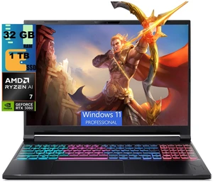 Acer Nitro V 16 Gaming Laptop, 16" WUXGA 180Hz Display, AMD Ryzen AI 7 350 8 cores Processor, NVIDIA GeForce RTX 5060 8 GB, 32GB DDR5 1 TB PCIe SSD, Wi-Fi 6E, Windows 11 Pro Acer Nitro V 16 Gaming Laptop, 16" WUXGA 180Hz Display, AMD Ryzen AI 7 350 8 cores Processor, NVIDIA GeForce RTX 5060 8 GB, 32GB DDR5 1 TB PCIe SSD, Wi-Fi 6E, Windows 11 Pro