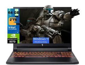 Acer Nitro V 16 Gaming Laptop, 16" WUXGA 180Hz Display, Intel Core 9 Processor 270H 14 cores Processor, NVIDIA GeForce RTX 5070 8 GB GDDR7, 64GB DDR5 2 TB PCIe SSD, Wi-Fi 6, Windows 11 Pro Acer Nitro V 16 Gaming Laptop, 16" WUXGA 180Hz Display, Intel Core 9 Processor 270H 14 cores Processor, NVIDIA GeForce RTX 5070 8 GB GDDR7, 64GB DDR5 2 TB PCIe SSD, Wi-Fi 6, Windows 11 Pro