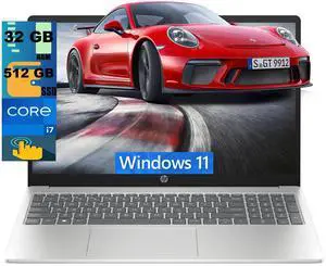 HP 15 Laptop, 15.6" FHD Touchscreen, Intel Core i7-1355U 10 Cores Processor, Intel Iris Xe Graphics, 32GB DDR5 512GB PCIe SSD, WiFi6, Windows 11 HP 15 Laptop, 15.6" FHD Touchscreen, Intel Core i7-1355U 10 Cores Processor, Intel Iris Xe Graphics, 32GB DDR5 512GB PCIe SSD, WiFi6, Windows 11