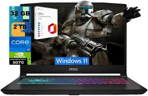 MSI Katana 15 Gaming Laptop, 15.6" QHD 165Hz, Intel Core i7-14650HX 16 cores Processor, NVIDIA GeForce RTX 5070 8GB GDDR7, 32GB DDR5 2 TB PCIe SSD, RGB Backlit KB, Windows 11, Office 2024 License MSI Katana 15 Gaming Laptop, 15.6" QHD 165Hz, Intel Core i7-14650HX 16 cores Processor, NVIDIA GeForce RTX 5070 8GB GDDR7, 32GB DDR5 2 TB PCIe SSD, RGB Backlit KB, Windows 11, Office 2024 License