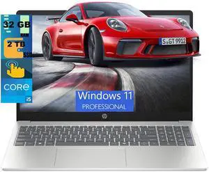 HP 15 Laptop, 15.6" FHD (1920x1080) Touchscreen, Intel Core i5-1334U 10 cores Processor, Intel Iris Xe Graphics, 32GB DDR4 2TB PCIe SSD, Wi-Fi6, Bluetooth, Windows 11 Pro HP 15 Laptop, 15.6" FHD (1920x1080) Touchscreen, Intel Core i5-1334U 10 cores Processor, Intel Iris Xe Graphics, 32GB DDR4 2TB PCIe SSD, Wi-Fi6, Bluetooth, Windows 11 Pro