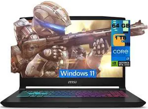 MSI Katana 15 Gaming Laptop, 15.6" FHD 144Hz, Intel Core i7-14650HX 16 cores Processor, NVIDIA GeForce RTX 5050 8GB GDDR7 Graphics, 64GB DDR5 1 TB PCIe SSD, Wi-Fi6E, Backlit KB, Windows 11 MSI Katana 15 Gaming Laptop, 15.6" FHD 144Hz, Intel Core i7-14650HX 16 cores Processor, NVIDIA GeForce RTX 5050 8GB GDDR7 Graphics, 64GB DDR5 1 TB PCIe SSD, Wi-Fi6E, Backlit KB, Windows 11