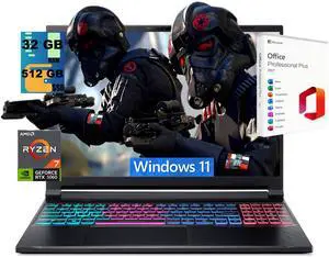 Acer Nitro V 16S Gaming Laptop, 16" WUXGA 180Hz Display, AMD Ryzen 7 260 8-core Processor, NVIDIA GeForce RTX 5060 8GB GDDR7, 32GB DDR5 512GB PCIe SSD, Wi-Fi 6, Windows 11, Office 2021 License Acer Nitro V 16S Gaming Laptop, 16" WUXGA 180Hz Display, AMD Ryzen 7 260 8-core Processor, NVIDIA GeForce RTX 5060 8GB GDDR7, 32GB DDR5 512GB PCIe SSD, Wi-Fi 6, Windows 11, Office 2021 License