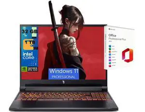 Acer Nitro V 16 Gaming Laptop, 16" WUXGA 180Hz Display, Intel Core 7 240H 10-Core Processor, NVIDIA GeForce RTX 5050 8 GB, 32GB DDR5 1 TB PCIe SSD, Wi-Fi 6, Windows 11 Pro, Office 2021 License Acer Nitro V 16 Gaming Laptop, 16" WUXGA 180Hz Display, Intel Core 7 240H 10-Core Processor, NVIDIA GeForce RTX 5050 8 GB, 32GB DDR5 1 TB PCIe SSD, Wi-Fi 6, Windows 11 Pro, Office 2021 License