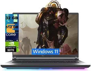 ASUS ROG Strix G18 Gaming Laptop, 18" 2.5k (2560 x 1600) 240Hz, Intel Core Ultra 9 275HX 24 cores Processor, NVIDIA GeForce RTX 5070 8GB GDDR7, 32GB DDR5 512GB PCIe SSD, Windows 11 ASUS ROG Strix G18 Gaming Laptop, 18" 2.5k (2560 x 1600) 240Hz, Intel Core Ultra 9 275HX 24 cores Processor, NVIDIA GeForce RTX 5070 8GB GDDR7, 32GB DDR5 512GB PCIe SSD, Windows 11
