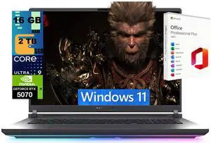 ASUS ROG Strix G18 Gaming Laptop, 18" 2.5k 240Hz, Intel Core Ultra 9 275HX 24 cores Processor, NVIDIA GeForce RTX 5070 8GB GDDR7, 16GB DDR5 2 TB PCIe SSD, Windows 11, Office 2021 License ASUS ROG Strix G18 Gaming Laptop, 18" 2.5k 240Hz, Intel Core Ultra 9 275HX 24 cores Processor, NVIDIA GeForce RTX 5070 8GB GDDR7, 16GB DDR5 2 TB PCIe SSD, Windows 11, Office 2021 License