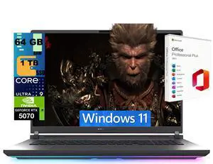 ASUS ROG Strix G18 Gaming Laptop, 18" 2.5k 240Hz, Intel Core Ultra 9 275HX 24 cores Processor, NVIDIA GeForce RTX 5070 8GB GDDR7, 64GB DDR5 1 TB PCIe SSD, Windows 11, Office 2021 License ASUS ROG Strix G18 Gaming Laptop, 18" 2.5k 240Hz, Intel Core Ultra 9 275HX 24 cores Processor, NVIDIA GeForce RTX 5070 8GB GDDR7, 64GB DDR5 1 TB PCIe SSD, Windows 11, Office 2021 License