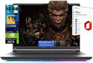 ASUS ROG Strix G18 Gaming Laptop, 18" 2.5k 240Hz, Intel Core Ultra 9 275HX 24 cores Processor, NVIDIA GeForce RTX 5070 8GB GDDR7, 32GB DDR5 1 TB PCIe SSD, Windows 11 Pro, Office 2021 License ASUS ROG Strix G18 Gaming Laptop, 18" 2.5k 240Hz, Intel Core Ultra 9 275HX 24 cores Processor, NVIDIA GeForce RTX 5070 8GB GDDR7, 32GB DDR5 1 TB PCIe SSD, Windows 11 Pro, Office 2021 License