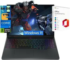 Lenovo Legion 5 15 Gaming Laptop, 15.1" WQXGA 165Hz, Intel Core i7-14700HX 20-Core Processor, NVIDIA GeForce RTX 5060 8GB GDDR7, 64GB DDR5 1 TB PCIe SSD, Wi-Fi 7, Windows 11, Office 2021 License Lenovo Legion 5 15 Gaming Laptop, 15.1" WQXGA 165Hz, Intel Core i7-14700HX 20-Core Processor, NVIDIA GeForce RTX 5060 8GB GDDR7, 64GB DDR5 1 TB PCIe SSD, Wi-Fi 7, Windows 11, Office 2021 License