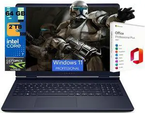 Alienware 16 Gaming Laptop, 16" QHD+ (2560 x 1600) 120Hz, Intel Core 7 240H 10 cores Processor, NVIDIA GeForce RTX 4050, 64GB DDR5 2 TB PCIe SSD, Wi-Fi 7, Windows 11 Pro, Office 2021 License Alienware 16 Gaming Laptop, 16" QHD+ (2560 x 1600) 120Hz, Intel Core 7 240H 10 cores Processor, NVIDIA GeForce RTX 4050, 64GB DDR5 2 TB PCIe SSD, Wi-Fi 7, Windows 11 Pro, Office 2021 License