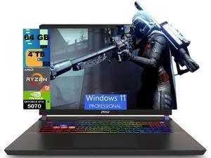 MSI Crosshair A16 Gaming Laptop, 16" 2.5K QHD+ 240Hz, AMD Ryzen 9 8940HX 16-Core Processor, NVIDIA Geforce RTX 5070 8 GB GDDR7, 64GB DDR5 4 TB PCIe SSD, Wi-Fi 6E, Windows 11 Pro MSI Crosshair A16 Gaming Laptop, 16" 2.5K QHD+ 240Hz, AMD Ryzen 9 8940HX 16-Core Processor, NVIDIA Geforce RTX 5070 8 GB GDDR7, 64GB DDR5 4 TB PCIe SSD, Wi-Fi 6E, Windows 11 Pro