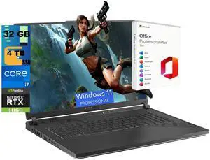 ASUS ROG Strix G18 Gaming Laptop, 18" QHD 240Hz Display, Intel Core i7-13650HX 14-Core Processor, NVIDIA GeForce RTX 4060 8 GB, 32GB DDR5 4 TB PCIe SSD, Windows 11 Pro, Office 2021 License ASUS ROG Strix G18 Gaming Laptop, 18" QHD 240Hz Display, Intel Core i7-13650HX 14-Core Processor, NVIDIA GeForce RTX 4060 8 GB, 32GB DDR5 4 TB PCIe SSD, Windows 11 Pro, Office 2021 License