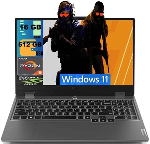 Lenovo LOQ 15 Gaming Laptop, 15.6" 144Hz FHD Display, AMD Ryzen 5 7235HS 4 Cores Processor, NVIDIA GeForce RTX 4050 6GB GDDR6, 16GB DDR5 512GB PCIe SSD, Wi-Fi 6, Backlit KB, Windows 11 Lenovo LOQ 15 Gaming Laptop, 15.6" 144Hz FHD Display, AMD Ryzen 5 7235HS 4 Cores Processor, NVIDIA GeForce RTX 4050 6GB GDDR6, 16GB DDR5 512GB PCIe SSD, Wi-Fi 6, Backlit KB, Windows 11