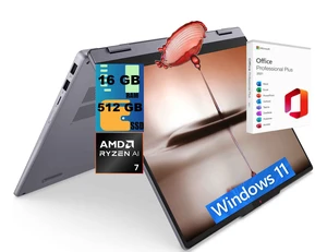 Lenovo IdeaPad 5 14 Laptop, 14" WUXGA Touchscreen, AMD Ryzen AI 7 350 8-Core Processor, AMD Radeon 860M Graphics, 16 DDR5 512 PCIe SSD, Wi-Fi 7, Backlit KB, Windows 11, Office 2021 License Lenovo IdeaPad 5 14 Laptop, 14" WUXGA Touchscreen, AMD Ryzen AI 7 350 8-Core Processor, AMD Radeon 860M Graphics, 16 DDR5 512 PCIe SSD, Wi-Fi 7, Backlit KB, Windows 11, Office 2021 License