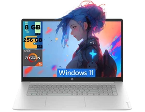 HP OmniBook 3 17.3" Business Laptop, 17.3" FHD (1920 x 1080) Display, AMD Ryzen 5 40 4 Cores Processor, AMD Radeon 610M, 8GB DDR5 256GB PCIe SSD, Wi-Fi 7, Windows 11 Home HP OmniBook 3 17.3" Business Laptop, 17.3" FHD (1920 x 1080) Display, AMD Ryzen 5 40 4 Cores Processor, AMD Radeon 610M, 8GB DDR5 256GB PCIe SSD, Wi-Fi 7, Windows 11 Home