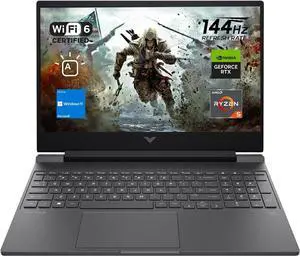 HP Victus 15 Gaming Laptop, 15.6" FHD 144Hz Display, AMD Ryzen 5 7535HS 6 cores Processor, NVIDIA GeForce RTX 2050 4GB GDDR6, 64GB DDR5  4TB PCIe SSD, Backlit Keyboard, Wi-Fi 6, Windows 11 Pro
