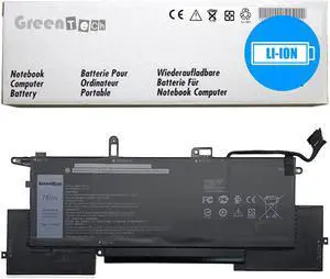GreenTech 7146W Replacement Battery for Dell Latitude 7400 2-in-1, Latitude 9410, Inspiron 14 7000 (7400) - GreenTech 11.4V 78Whr 6 Cell Battery 2K0CK C76H7 WD8P8