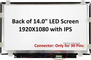 LP140WF3.SPD1 REPLACEMENT SCREEN 14" 1920 X 1080 FOR DELL LATITUDE E5483 - GREENTECH COMPATIBLE SCREEN