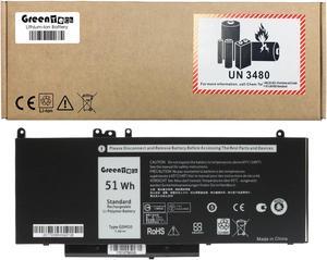 GreenTech New G5M10 Replacement Battery for Dell Latitude E5450 E5550 4 Cell Primary Battery 0WYJC2 8V5GX 7.4V 51Whr