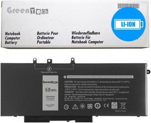 GreenTech New GJKNX Replacement Battery for Dell Latitude 5480 Latitude 5580 Latitude 5490 Latitude 5590 - GreenTech 7.6V 68Whr 4 Cell Battery 0DY9NT DY9NT 5YHR4 451-BBZG