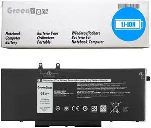 GreenTech 3HWPP Replacement Battery for Dell Latitude 5501 - GreenTech 15.2V 68Whr 4 Cell Battery 10X1J N2NLL