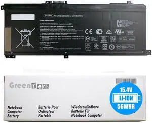 GreenTech SA04XL Replacement Battery for HP Envy X360 15-DR, Envy X360 15-DS Series - GreenTech 15.4V 56Whr 4 Cell Battery L43267-005 L43248-541 HSTNN-UB7U N55629-005