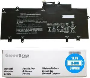 GreenTech BU03XL Replacement Battery for HP Chromebook 14 G4 Series, HP Chromebook 14-AK Series - GreenTech 11.4V 37Whr 3 Cell Battery BU03037XL-PL 816609-005 816498-1C1 816498-1B1 HSTNN-IB7F
