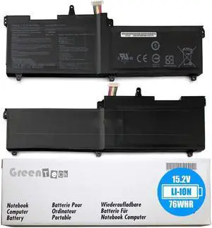 GreenTech C41N1541 Replacement Battery for Asus ROG Strix GL702 GL702VW GL702VS GL702VSK GL702VT GL702ZC - Li-Ion 15.2V 76WH 4 Cell Battery 0B200-02070000 C41Pp91 0B200-02070000M