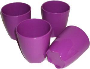 Tupperware 16 ounces Tumblers set of four with lids same color - Emberglow  