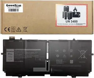 GREENTECH X1W0D BATTERY FOR DELL XPS 9310 2-IN-1 7.6V 51WHR 0FDRT DD9VF