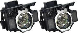GREENTECH COMPATIBLE V13H010L73 LAMP FOR EPSON EB-B1500 EB-Z10000 EB-Z8150 H458A H459A H460A H462A ELPLP76 (TWIN LAMPS)