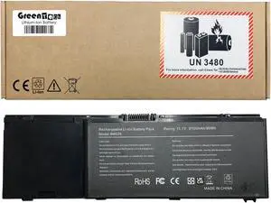 GREENTECH 8M039 REPLACEMENT BATTERY FOR DELL PRECISION M6500 M6400 11.1V 90WHR C565C 312-0873 KR854
