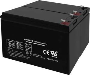 GREENTECH COMPATIBLE RB1270X2C SLA BATTERY FOR CYBERPOWER CP1200AVR, CP900AVR, CP1350PFCLCD, CST135UC, CST135UC2, CST135XLU, CST135XLU, LX1100G, LX1325GU3, LX1500GAVR 12V 7AH