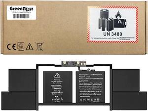 GREENTECH A1820 BATTERY FOR MACBOOK PRO 15 A1707 LATE 2016 MID 2017 76WHR MLH32LL/A MPTR2LL/A EMC 3072 EMC 3162