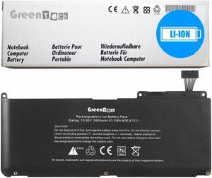 GREENTECH A1331 BATTERY FOR MACBOOK 13 UNIBODY A1342 LATE 2009 MID 2010 63.5WH MC207LL/A MC516LL/A 661-5391 661-5585