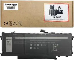 GREENTECH GT6TK BATTERY FOR DELL LATITUDE 9440 2-IN-1 LATITUDE 9450 2-IN-1 11.55V 60WHR MWK05 CN-0MWK05 K2CPY CN-0K2CPY