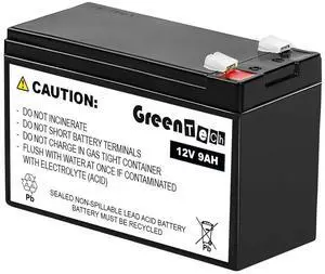 GREENTECH COMPATIBLE APCRBC110 SLA BATTERY FOR APC BE550 BE600 BE650 BR550 BR650 BX650 BX700 12V 9AH REPLACES RBC110 Battery Cartridge #110 GREENTECH COMPATIBLE APCRBC110 SLA BATTERY FOR APC BE550 BE600 BE650 BR550 BR650 BX650 BX700 12V 9AH REPLACES RBC110 Battery Cartridge #110
