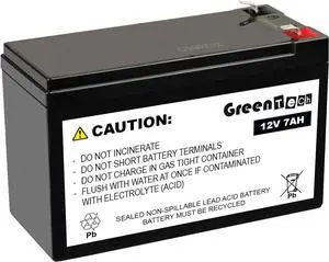 GREENTECH COMPATIBLE RB1270 SLA BATTERY FOR CYBERPOWER EC550G EC650LCD EC750G EC850LCD ST900U SX950U AVRG750LCD AVRG750 CP585LCD CP685AVRG RB1270B RB1270A GREENTECH COMPATIBLE RB1270 SLA BATTERY FOR CYBERPOWER EC550G EC650LCD EC750G EC850LCD ST900U SX950U AVRG750LCD AVRG750 CP585LCD CP685AVRG RB1270B RB1270A