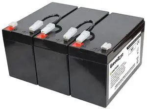 GREENTECH COMPATIBLE RB1290X3B SLA BATTERY FOR CYBERPOWER UPS M1100XL - 36VDC (12V, 9AH X 3) GREENTECH COMPATIBLE RB1290X3B SLA BATTERY FOR CYBERPOWER UPS M1100XL - 36VDC (12V, 9AH X 3)