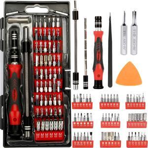 WIREHARD 62 in 1 Precision Screwdriver Set Repair Tool Kit - Magnetic Steel Specialty Bits for All iPhone and Smartphone Models, MacBook, Desktop Laptop Computer, Xbox, PlayStation, Electronics, Toys - OEM